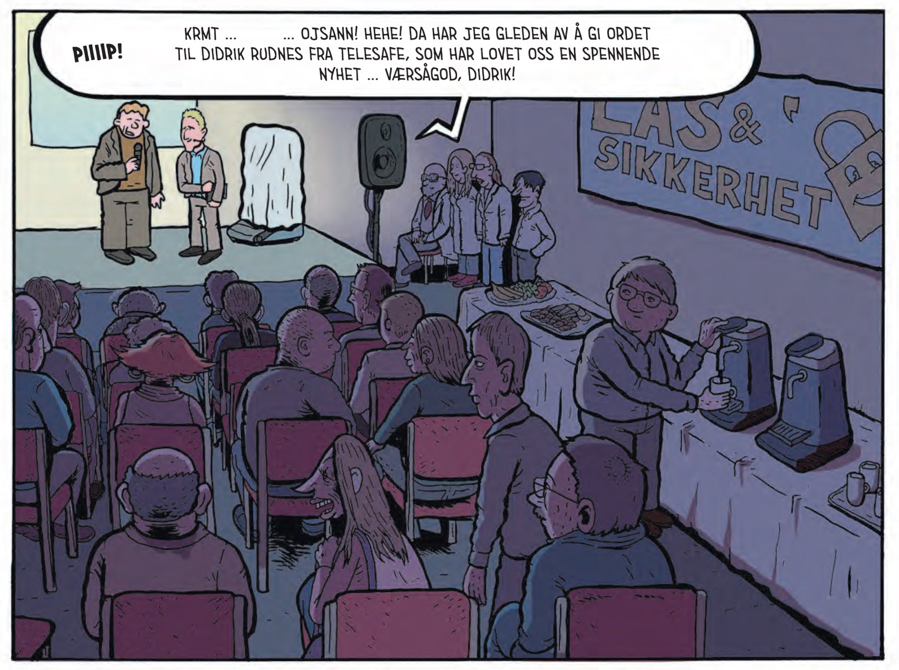 Hovedpersonen Jørgen på seminar. Fra *Jammerdalen*.